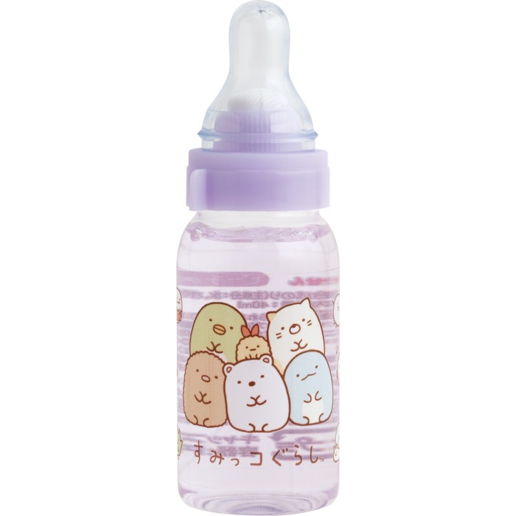 すみっコぐらし パロディのり ピーチの香り FT74802 パープル 哺乳瓶型 水のり