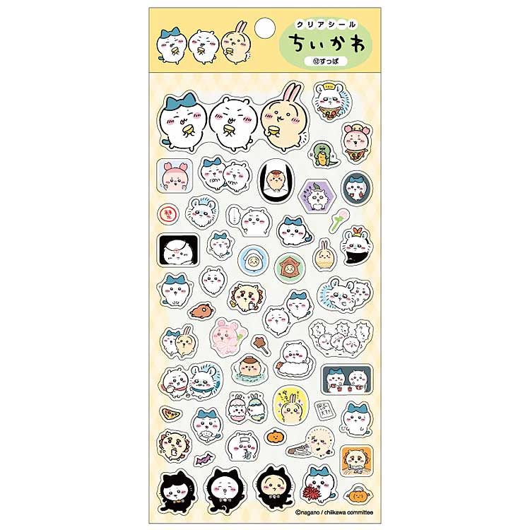 Rakuten - ちいかわ クリアシール 12.すっぱ CHIIKAWA なんか小さくてかわいいやつ ナガノ 【お1人様6点限り】