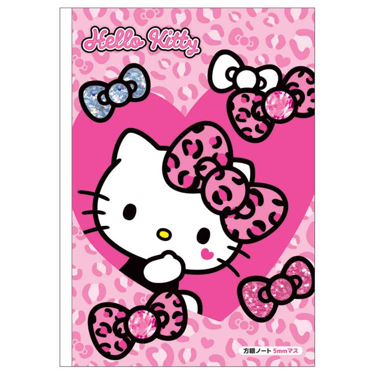 ハローキティ B5方眼ノート5mm 068444 ギャルアート ビッグリボン SANRIO サンリオキャラクターズ
