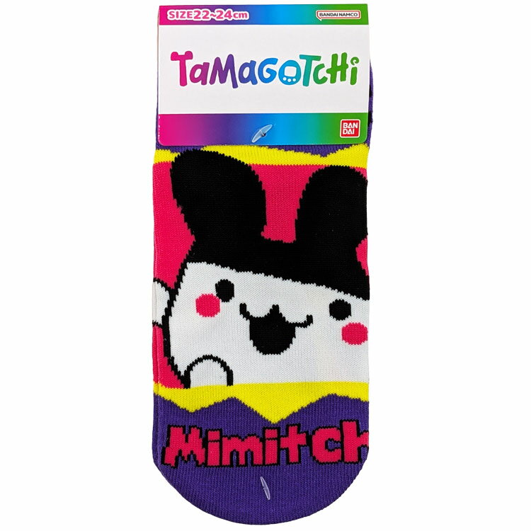樂天商城 - たまごっち ジャガードソックス レディース みみっち ビビッド 357785