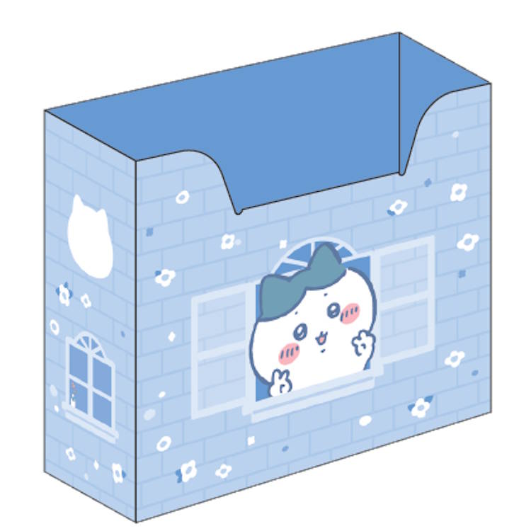 ちいかわ ミニファイルBOX ハチワレ ファイルボックス 組み立て式 髪ボックス 書類整理 811765