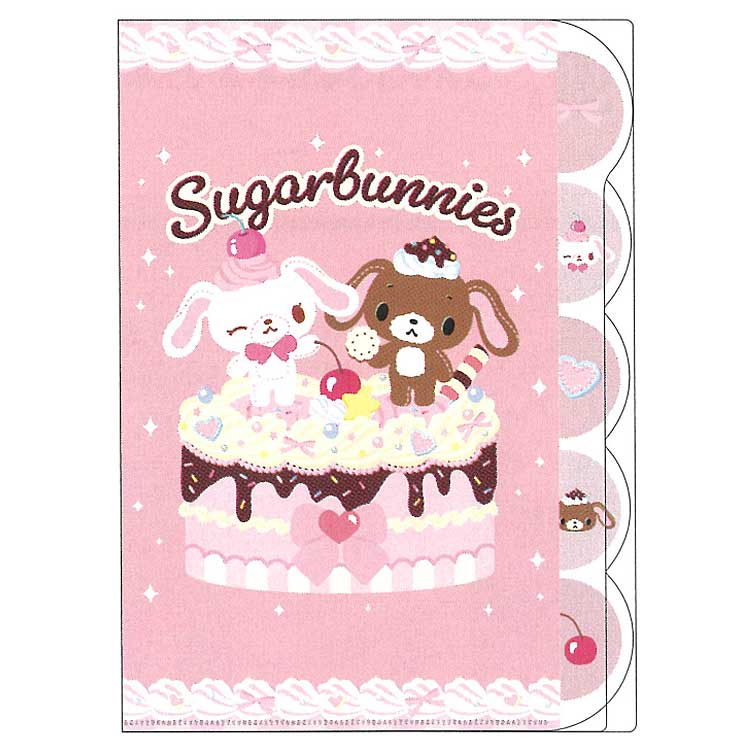 シュガーバニーズ A4ダイカットクリアファイル5P 034737 Y2K 第3弾 ホイップデコ SANRIO サンリオキャラクターズ