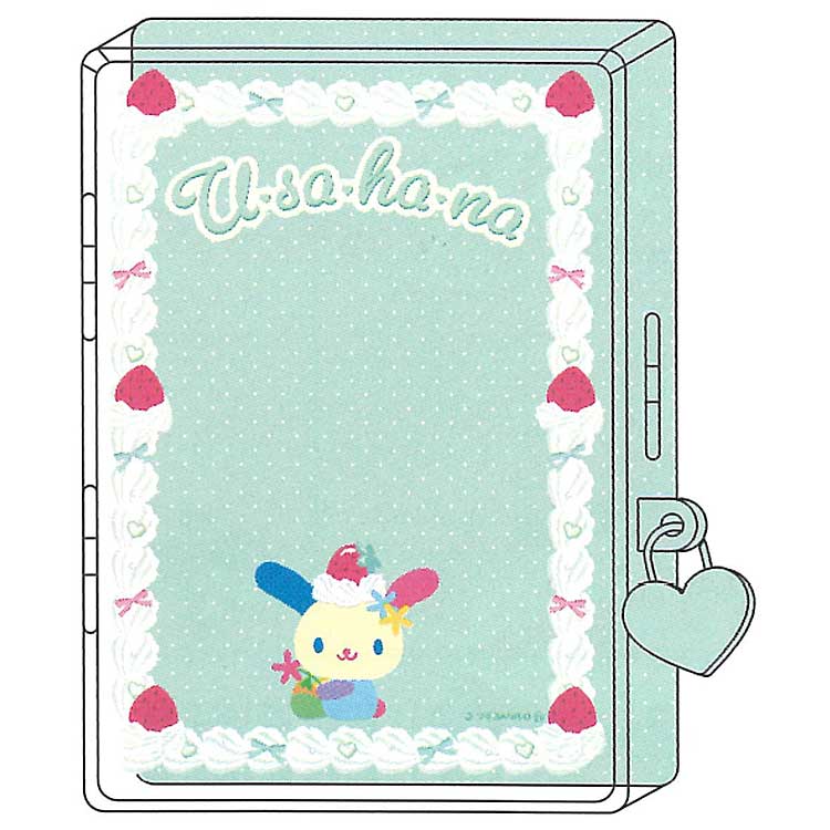 乐天商城 - ウサハナ 鍵付きケース&メモセット 034560 Y2K 第3弾 ホイップデコ SANRIO サンリオキャラクターズ