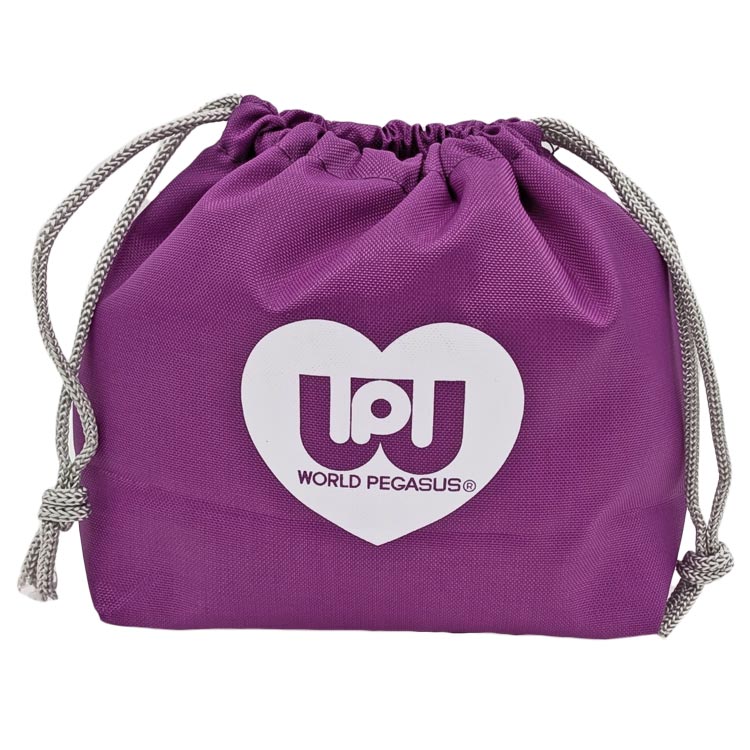 ワールドペガサス 巾着ポーチ パープル 259526 WORLD PEGASUS ワッペ