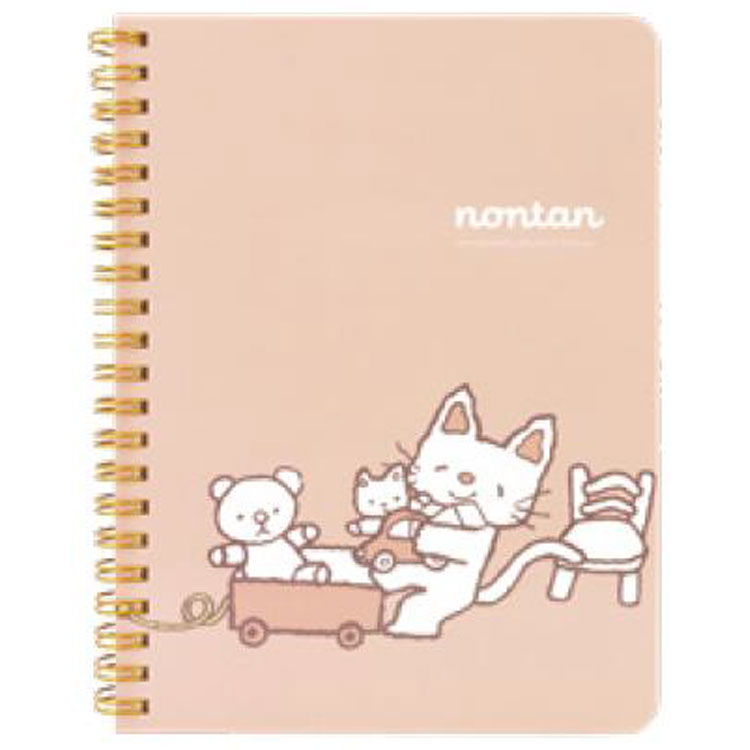 ノンタン IP903445 B6 リングノート ぱっぱら ぱなし eHONTOMO えほんとも ピンク 5mm方眼