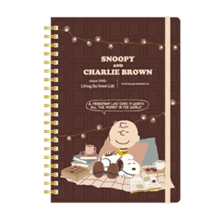 スヌーピー バンド付き B6ノート チョコレート ラブ&スイーツ 303844