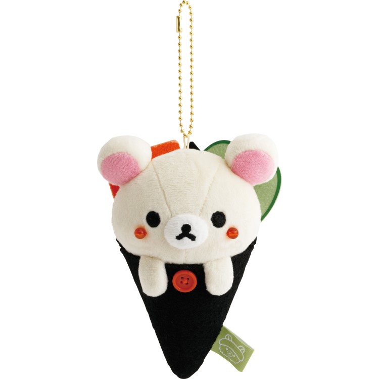 リラックマ おすしぶらさげぬいぐるみ コリラックマ いつでもお寿司雑貨 手巻き寿司 ぬいぐるみキーホルダー