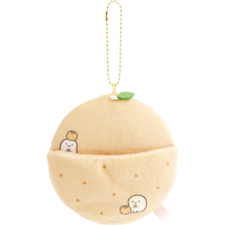 すみっコぐらし てのりぬいぐるみ オレンジ すみっコぐらしコレクション フルーツパーラー フルーツ おふとん てのりぬいぐるみ入れ キーホルダー