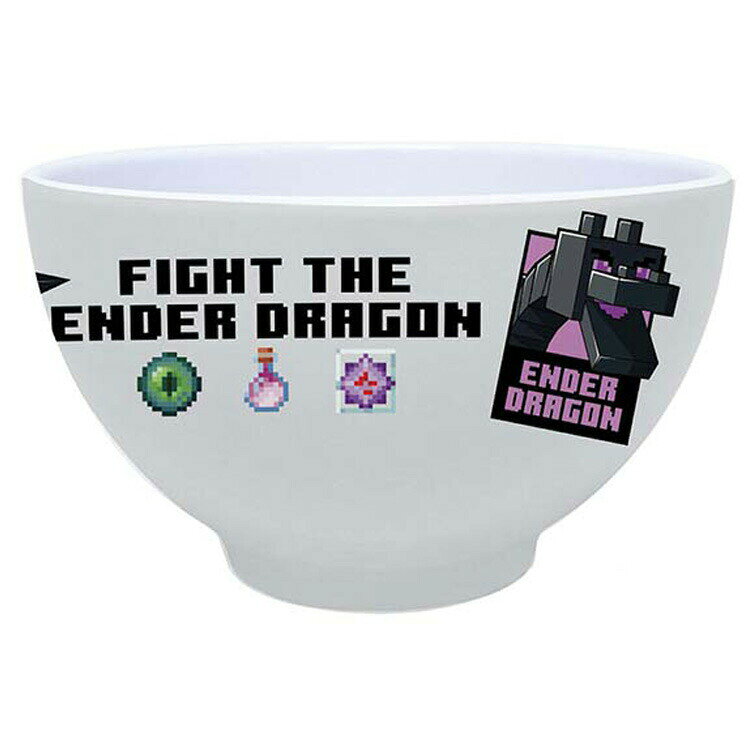 Minecraft メラミンボウル エンダードラゴン&ウォーデン 612788 マインクラフト マイクラ ゲームキャラ..