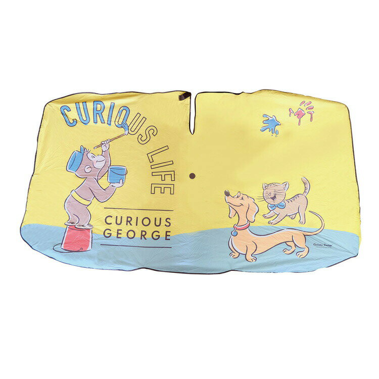 乐天商城 - おさるのジョージ 傘サンシェード YE CURIOUS GEORGE 725850 カー用品