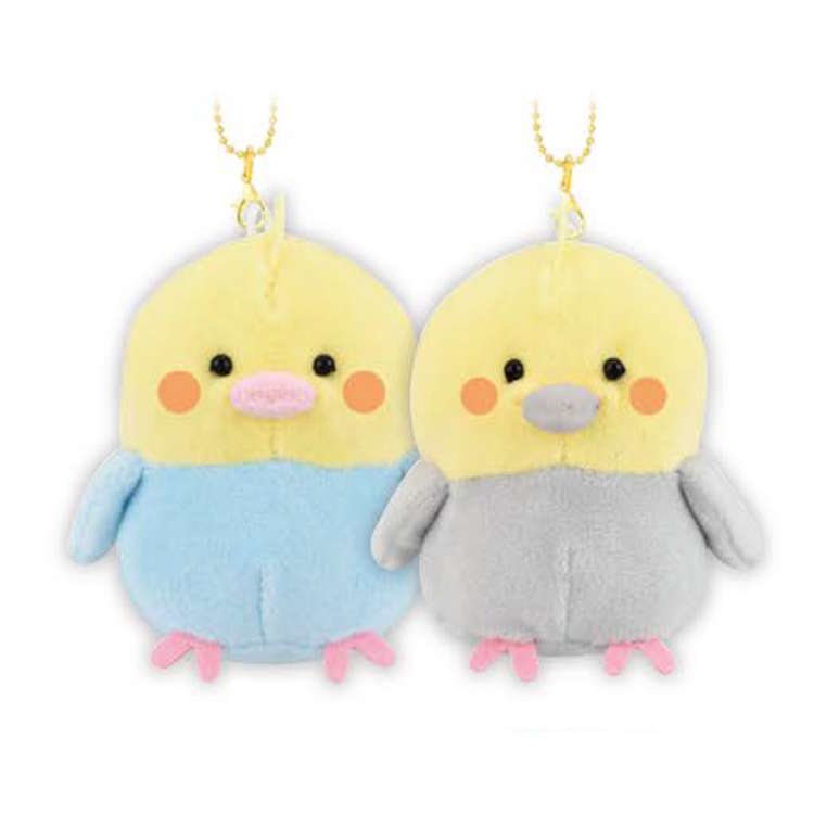 オカメインコ ニコぬいキーホルダー 2個 ぬいぐるみ 分けあえる マグネットでくっつく 339564