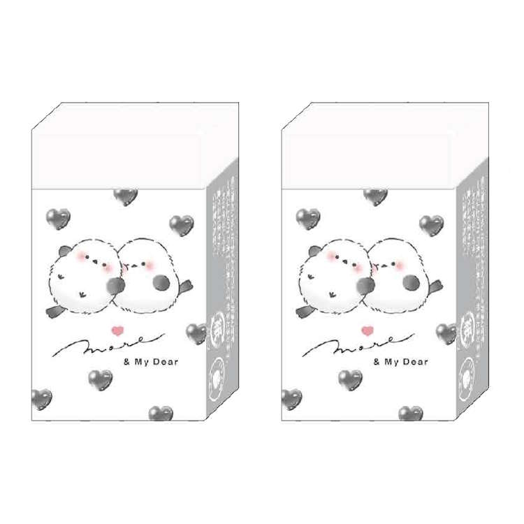 【2個セット】かわいいとり まとまるくん消しゴム ハートモア けしごむ ケシゴム 字消し 349297