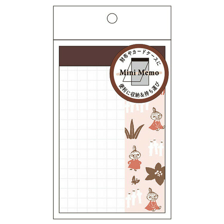 ムーミン カードサイズミニメモ リトルミイ フォレストパターン 299207 MOOMIN
