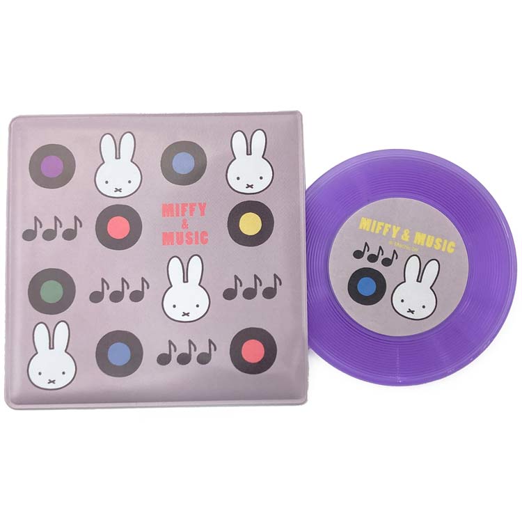 ミッフィー レコード型ミラー パープル 203756 MIFFY&MUSIC miffy ディックブルーナ