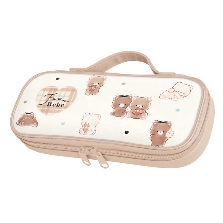 フワベベ ラウンドファスナーペンケース 筆箱 ふでばこ ペン入れ 新学期 285217