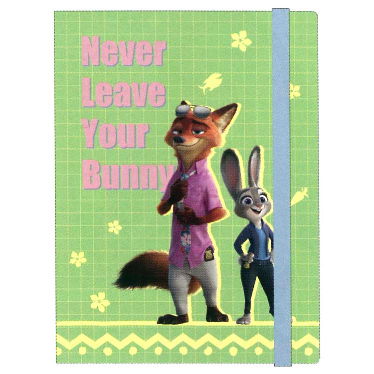 ズートピア2 ゴムバンド付きA4クリアファイル5P＋F 3D