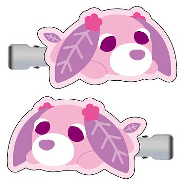 お茶犬 ヘアクリップ ハナ 前髪クリップ