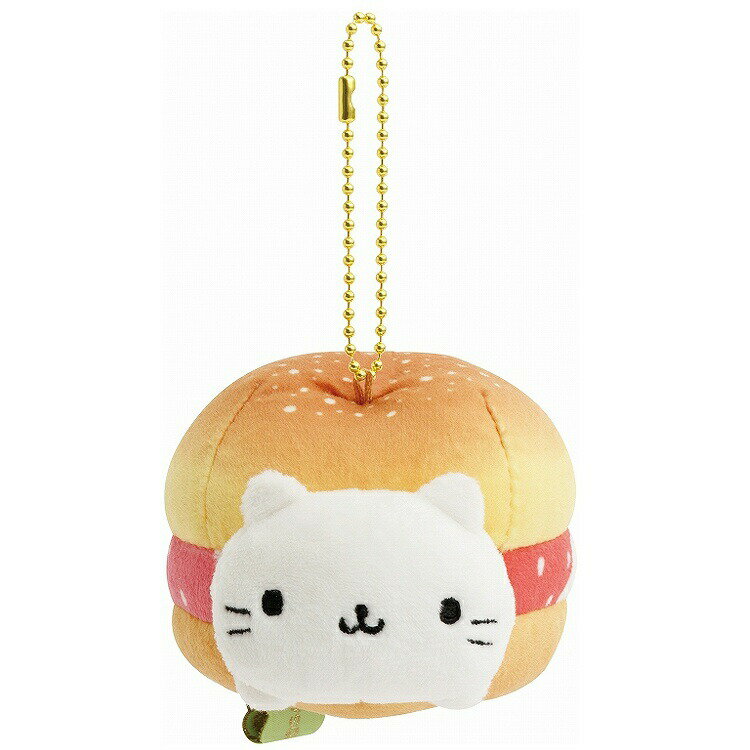 にゃんにゃんにゃんこ ずっといっしょぬいぐるみ シューにゃんこ ぬいぐるみキーホルダー 白猫 ねこ 苺シュークリーム 【お1人様3点限り】