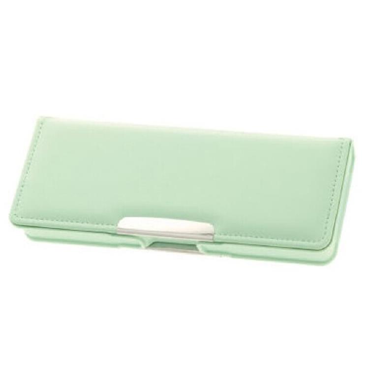 ミント コンパクトふでいれヨコピタ 910857 新入学 両面開き グリーン