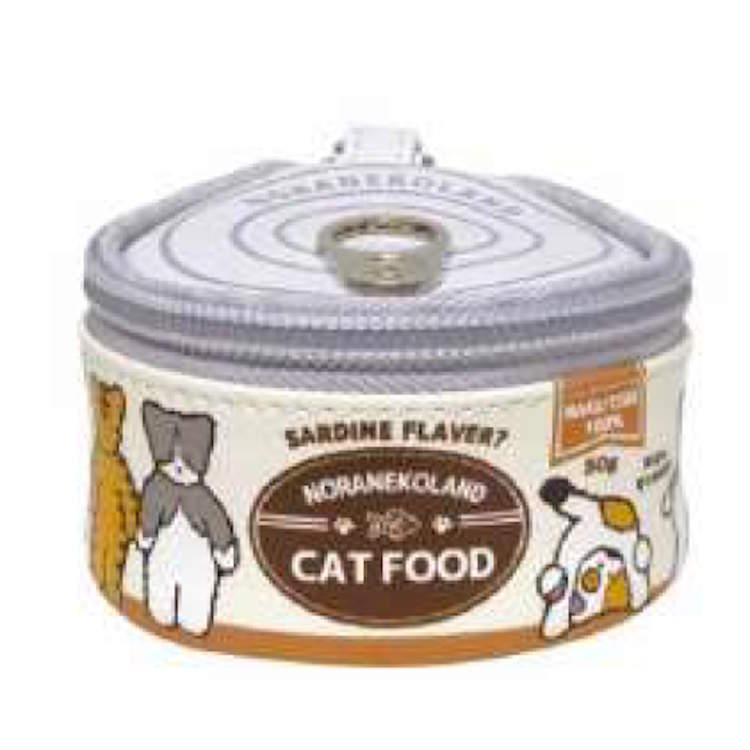 Rakuten - ノラネコランド ねこ缶風ポーチ ボールチェーン 小物入れ ポーチ ケース キャットシリーズ 614072