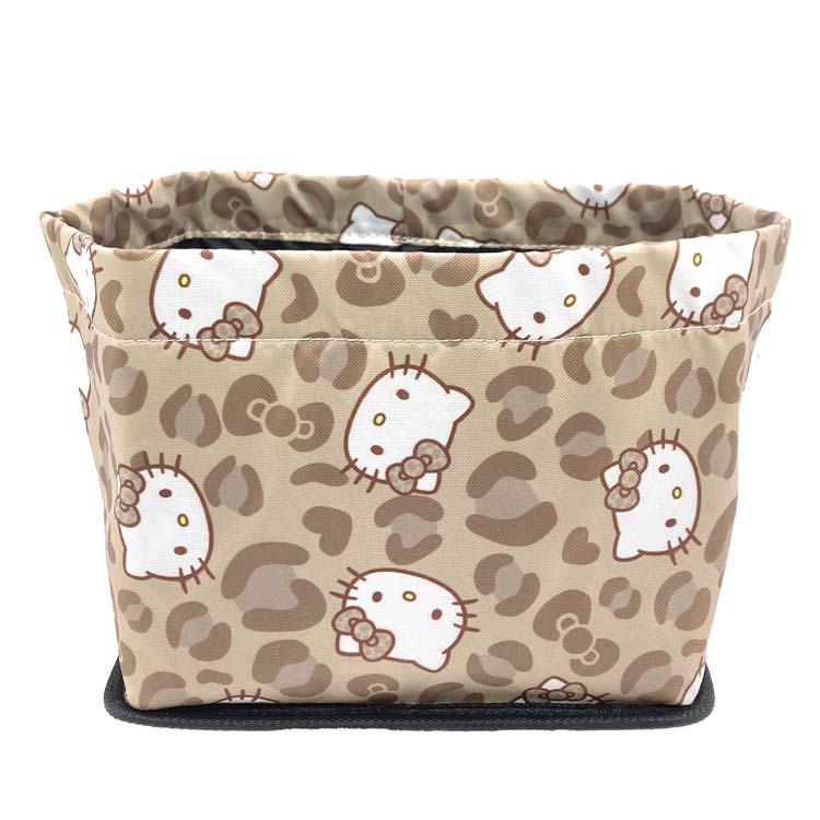 ハローキティ ダストボックス キティレオパードブラウン 013104 カー用品