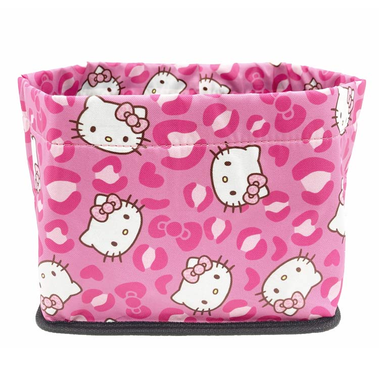 ハローキティ ダストボックス キティレオパードピンク 013111 カー用品