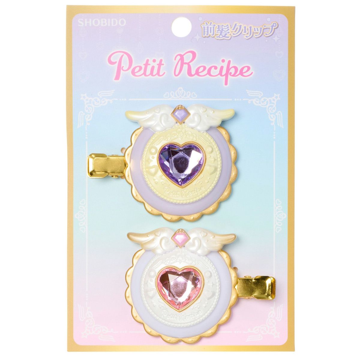 乐天商城 - プチレシピ 前髪クリップ パープル＆ホワイト 412987 Petit Recipe 魔法