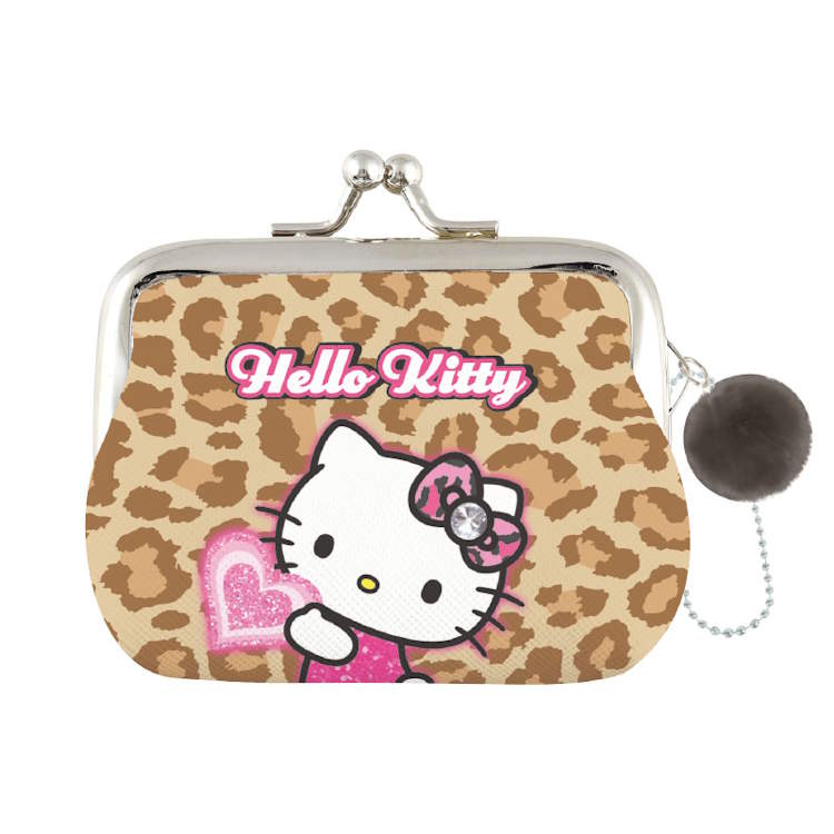 ハローキティ がま口コインケース ハート 小物入れ 小銭入れ ボールチェーン がまぐち 343578