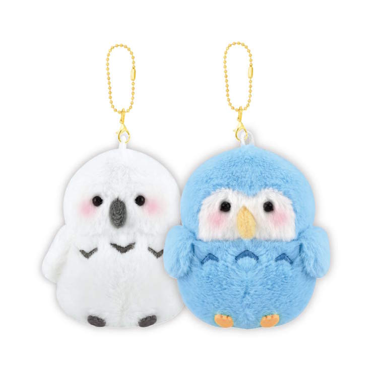 フクロウ ニコぬいキーホルダー ぬいぐるみキーホルダー ぬい撮り 友達 お揃い 仲良し 磁石でくっつく 351603