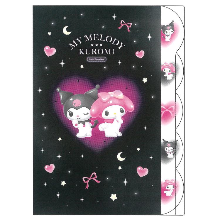 乐天商城 - マイメロディ&クロミ ダイカットクリアファイル5P ドリーム 037011 My Melody KUROMI サンリオ
