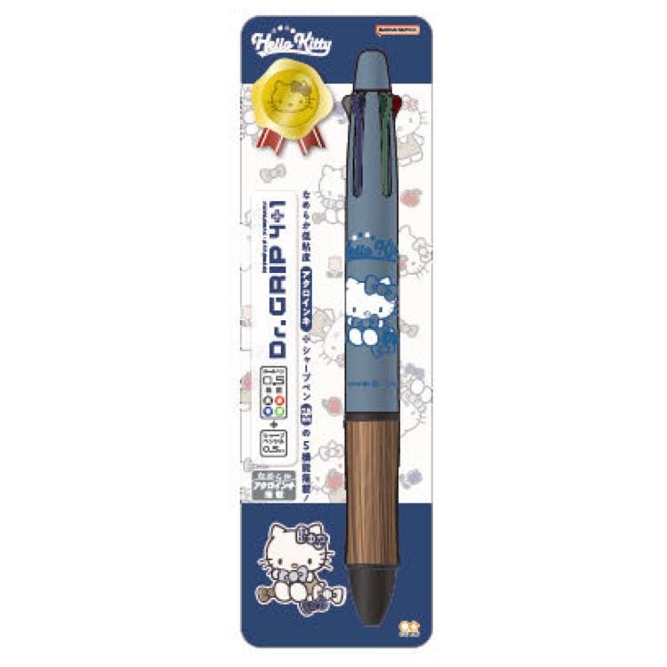 ハローキティ ドクターグリップ4＋1ギフトペン WOOD 043647 ギフト Hello Kitty サンリオ Dr.Grip