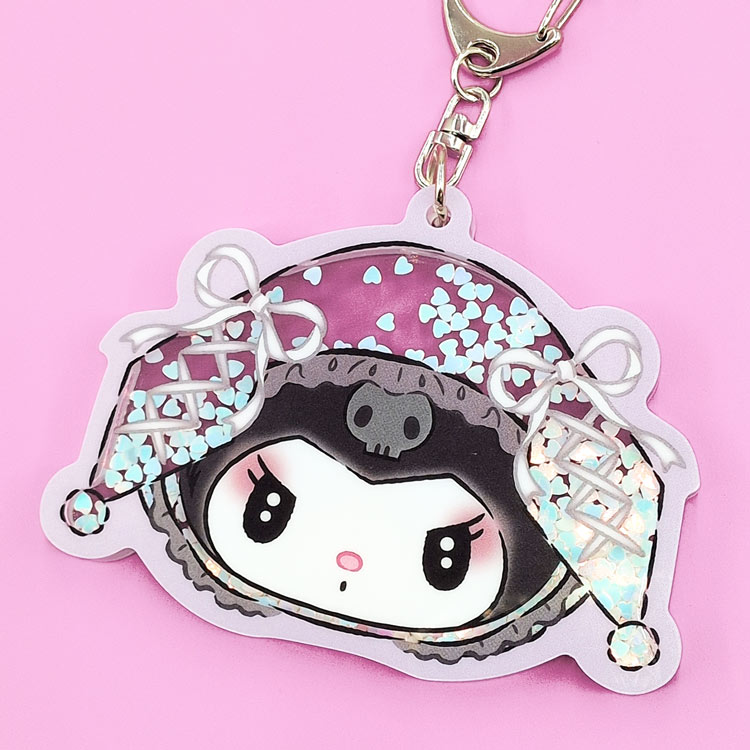 乐天商城 - クロミ ホロキラキーホルダー フェイス 311882 月夜のクロミ SANRIO サンリオキャラクターズ