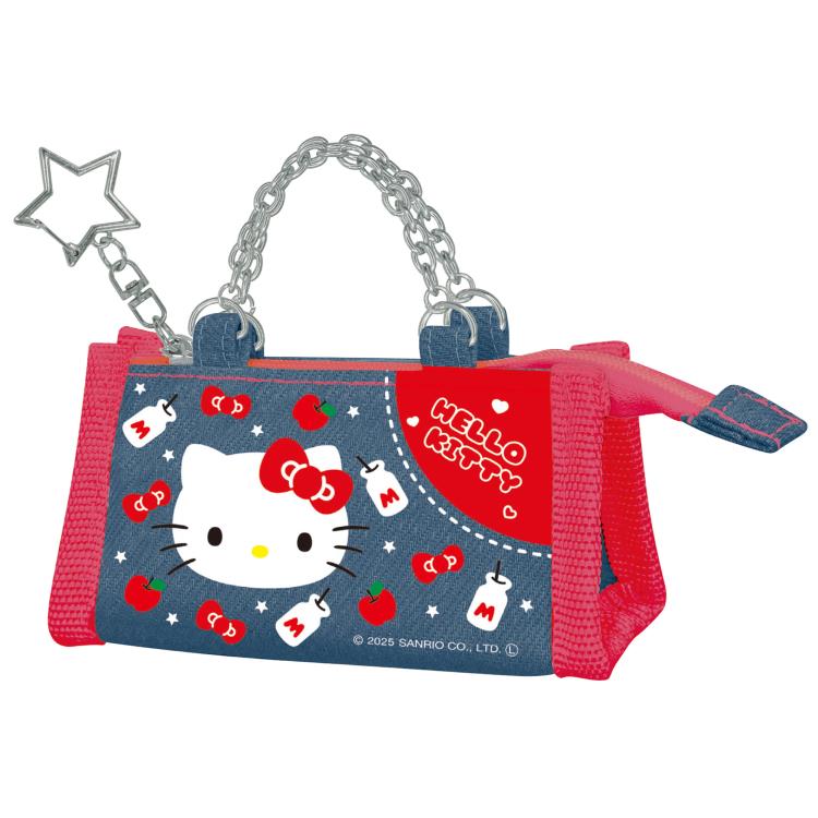 ハローキティ デニムポーチキーホルダー 074902 Hello Kitty サンリオ