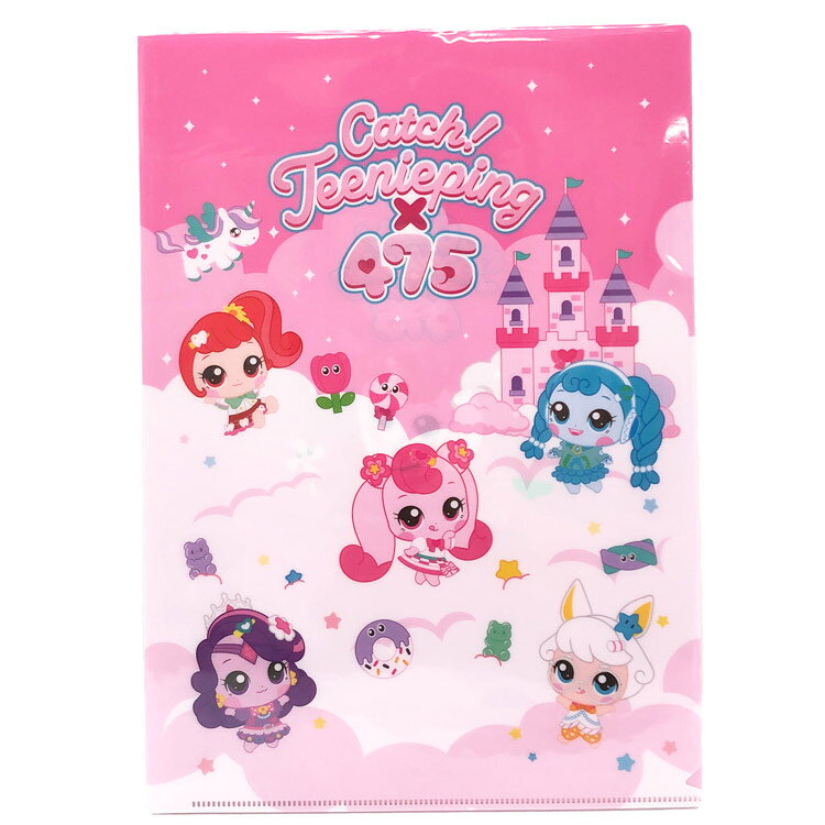 乐天商城 - シークレット キャッチ!ティニピン×475 クリアファイルB しなこ 韓国アニメ 原宿 コラボ