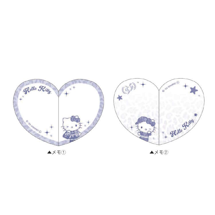 ハローキティ ハートペアメモ グランジギャル シェア ハートメモ めも メモ帳 メモ紙 メッセージ 伝言 ラブギャルモード 357247