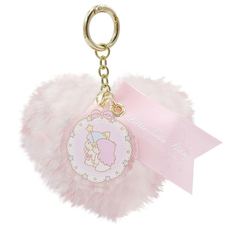 リトルツインスターズ 8203-490 ファーチャーム ピンク LittleTwinStars キキララ サンリオ