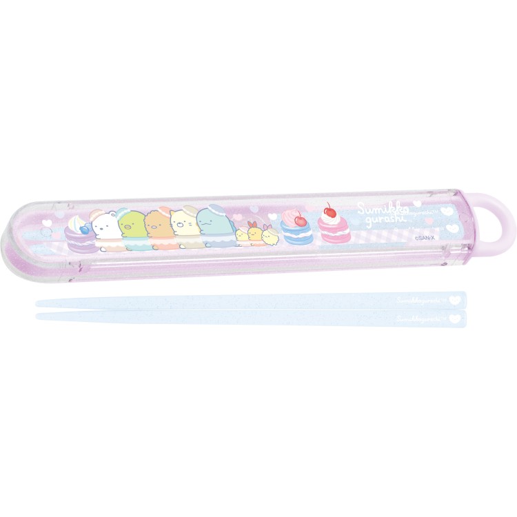 【12月下旬以降〜出荷】すみっコぐらし はし&はし箱 スライド ランチマーケット 箸16.5cm 食洗機対応 ..
