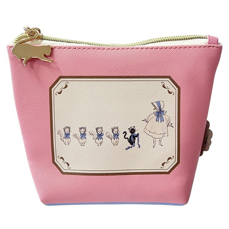 くらはしれい 舟形ポーチ PNK 994992 イラストレーター 絵本 レトロ