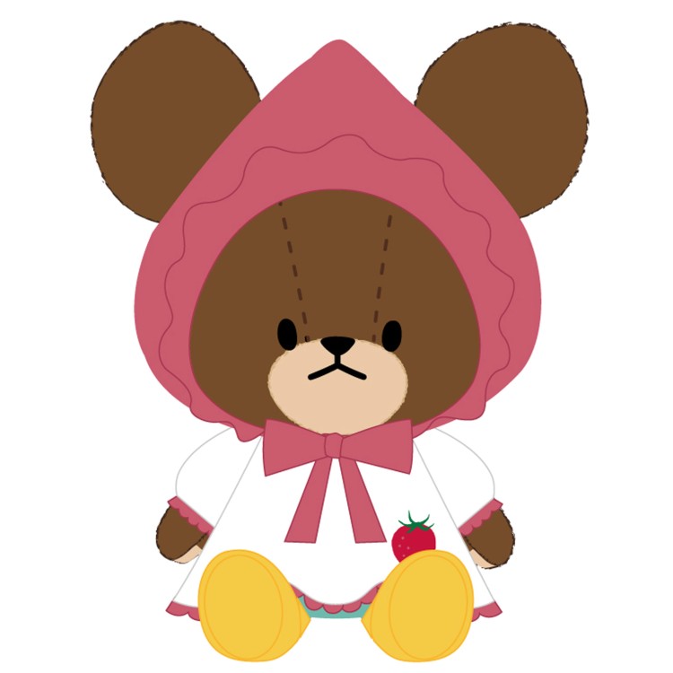くまのがっこう ぬいぐるみSS 221452 いちご くまがく the bears' school くまの学校