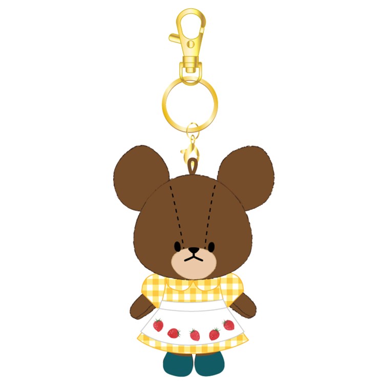 くまのがっこう チャームマスコット エプロン 221476 いちご くまがく the bears' school くまの学校