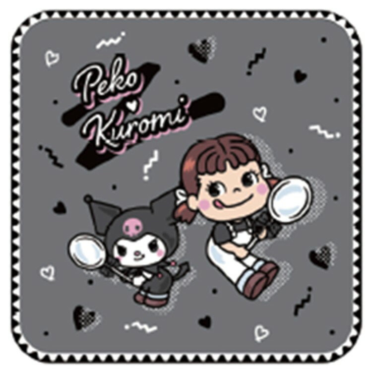 ペコちゃん×クロミ ミニタオル 004910 PECO 不二家 KUROMI サンリオ