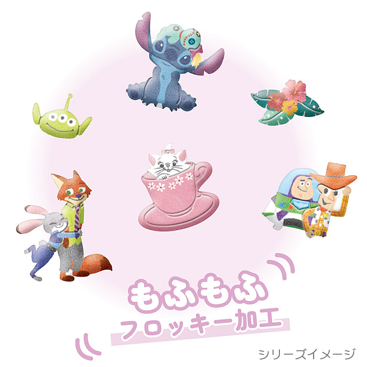 スティッチ フロッキードロップステッカー 076203 Disney ディズニー alphakids-10460309 キャラクターハウス キャロル サンプル画像2
