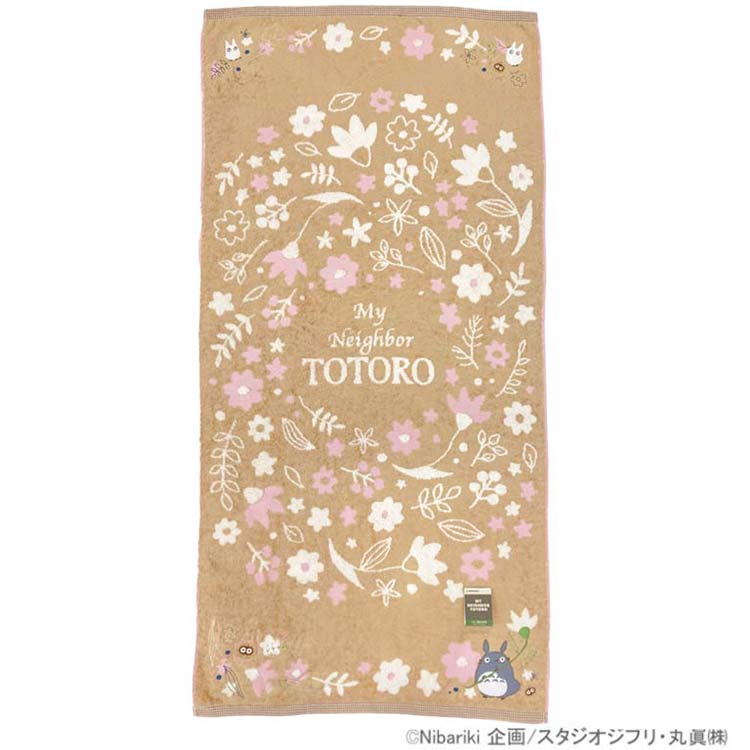 乐天商城 - となりのトトロ バスタオル アンティークリーフ 437348 スタジオジブリ