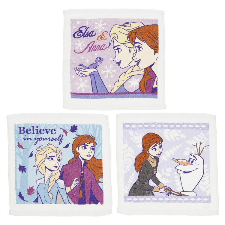 아나운서와 눈의 여왕 핸드 타월 3P 친절한 아이스 899870 Disney 디즈니 엘사 올라프