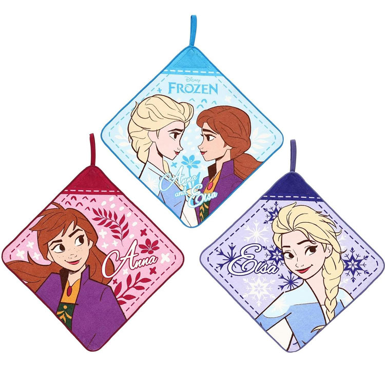 アナと雪の女王 ループタオル 3P ノルディックスノー 431803 Disney ディズニー エルサ