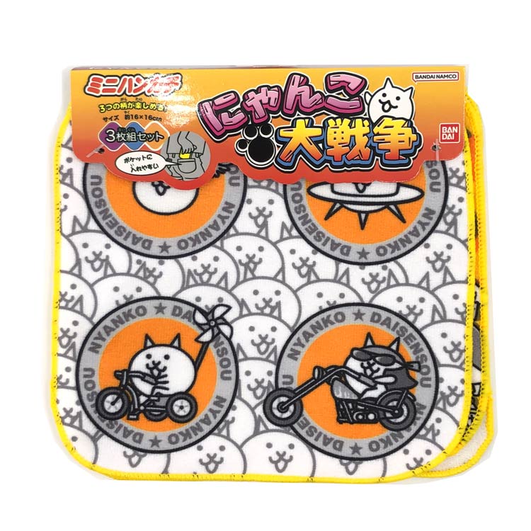 Towels, Handkerchieves - にゃんこ大戦争 ミニタオル3P 902359