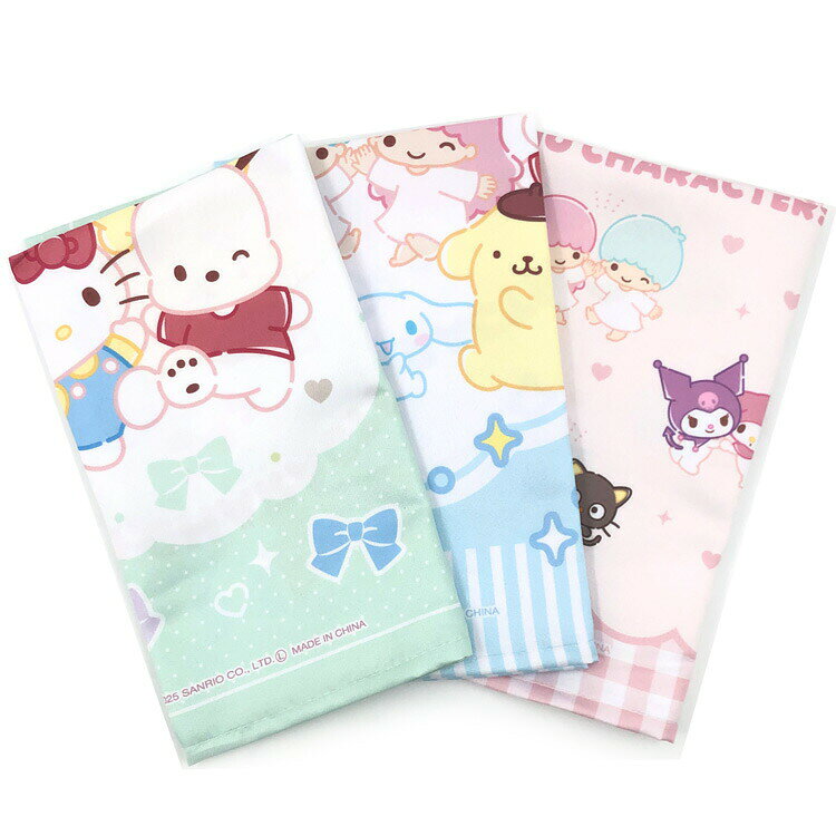 サンリオキャラクターズ ナフキン3P 902236 SANRIO