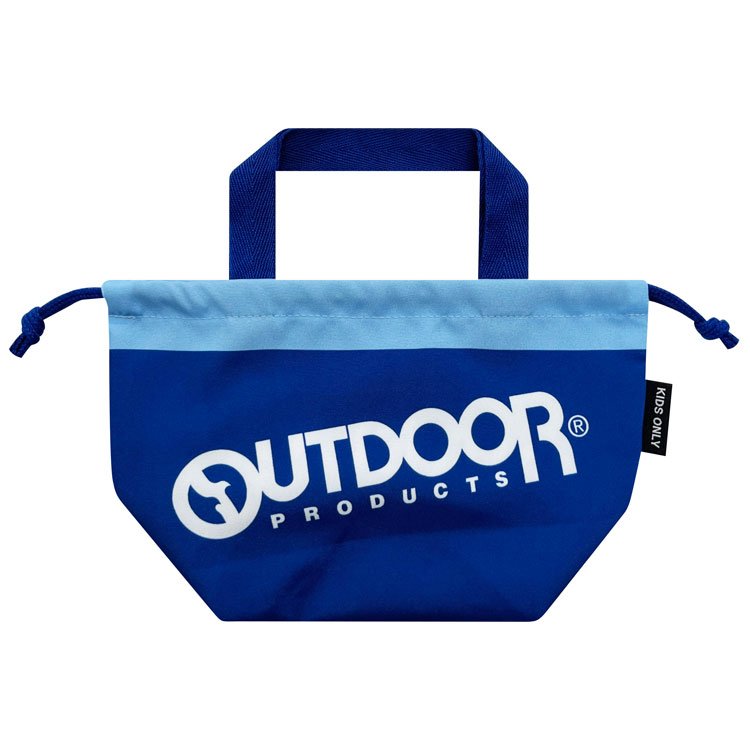 OUTDOOR マチ付き巾着 ブルー 201321 アウトドアプロダクツ 入園入学