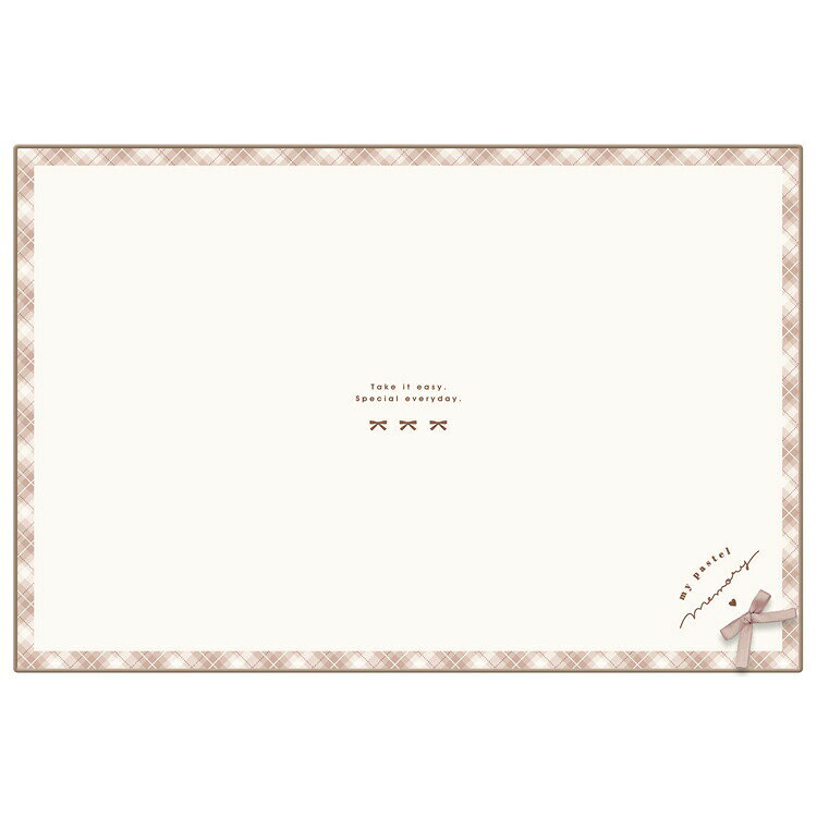 商品仕様【サイズ】 本体：約H400×W600mm パッケージ：約H250×W120×D4mm 【素材】ポリエステル、ナイロン 【特長】汚れにくい・シワになりにくい・かわきやすい・お名前スペース付き 【生産国】中国特記事項※画像はあくまでも商品イメージになります。実際の商品と色や仕様が異なる場合がありますので、予め御了承ください。 ※メーカー希望小売価格はメーカーカタログに基づいて掲載しています。