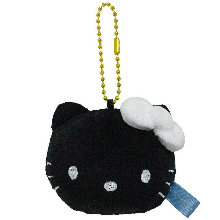 乐天商城 - ハローキティ もちむにゅマスコット ブラック 057208 SANRIO サンリオキャラクターズ